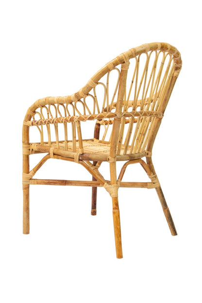 Handcrafted rattan dining chair – California, boho furniture from BaliSouk