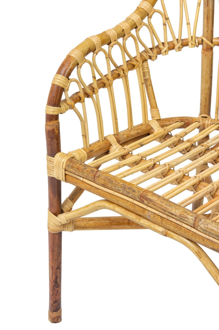 Rattan dining chair – California, natural natural materials in boho style