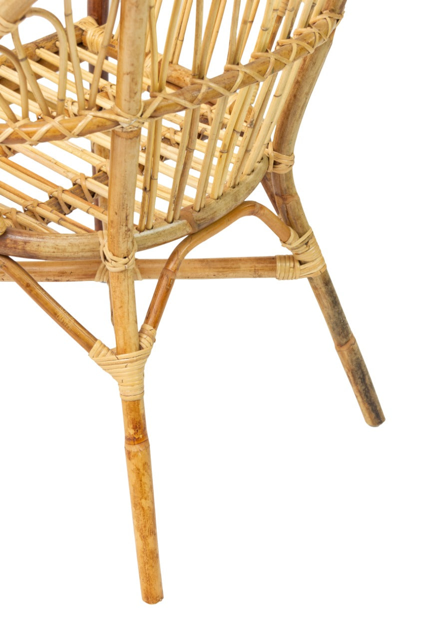 Handcrafted rattan dining chair – California, boho furniture from BaliSouk