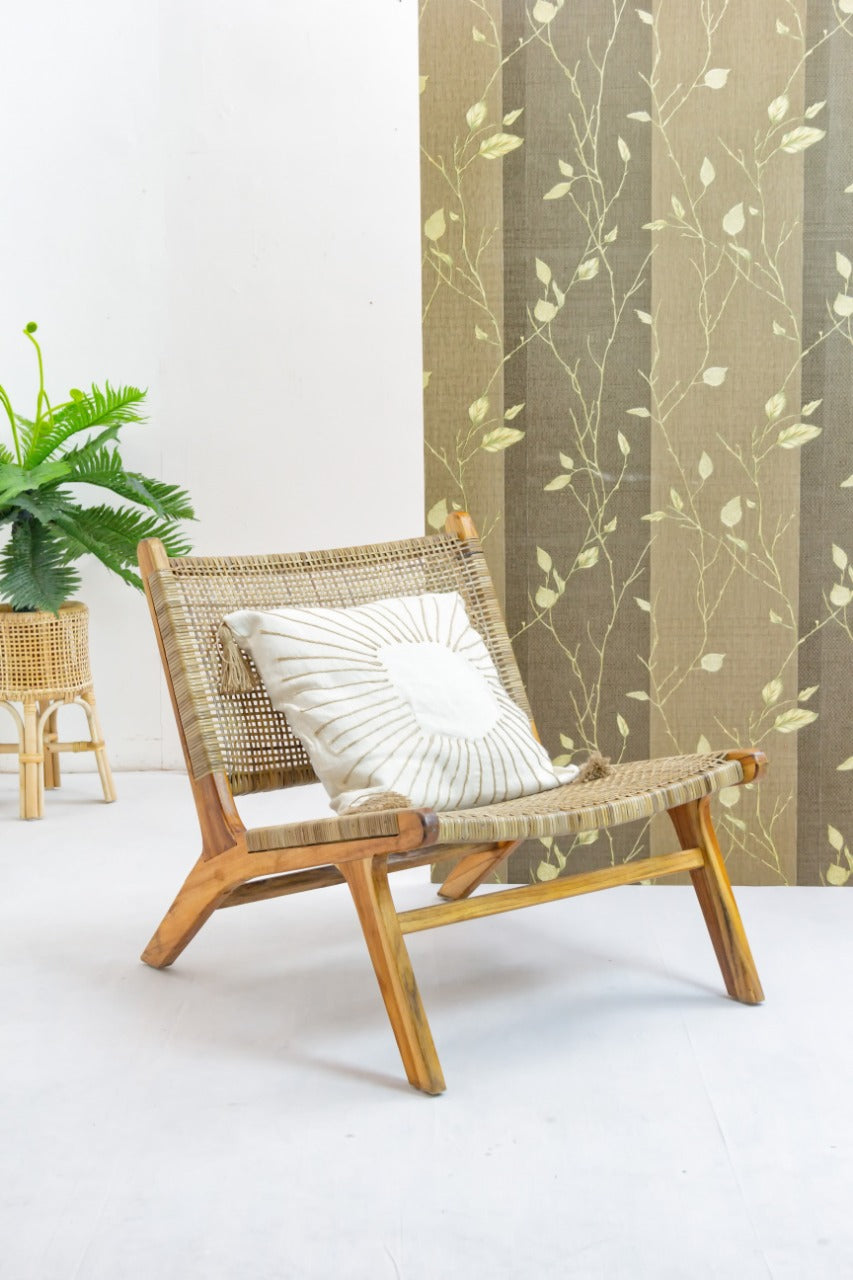 Rattan chair Catania – boho furniture, handwoven and handmade in Bali
