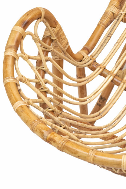 Rattan sun lounger – Charlotta, natural natural materials in boho style