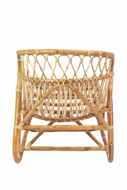Charlotta sun lounger in natural materials – boho furniture by BaliSouk