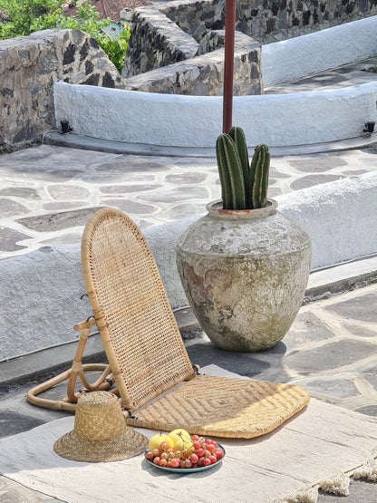 Rattan folding chair – Carlos – boho furniture handmade in Bali by BaliSouk