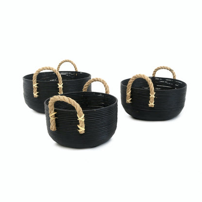 Keke basket in natural materials – boho decor by BaliSouk