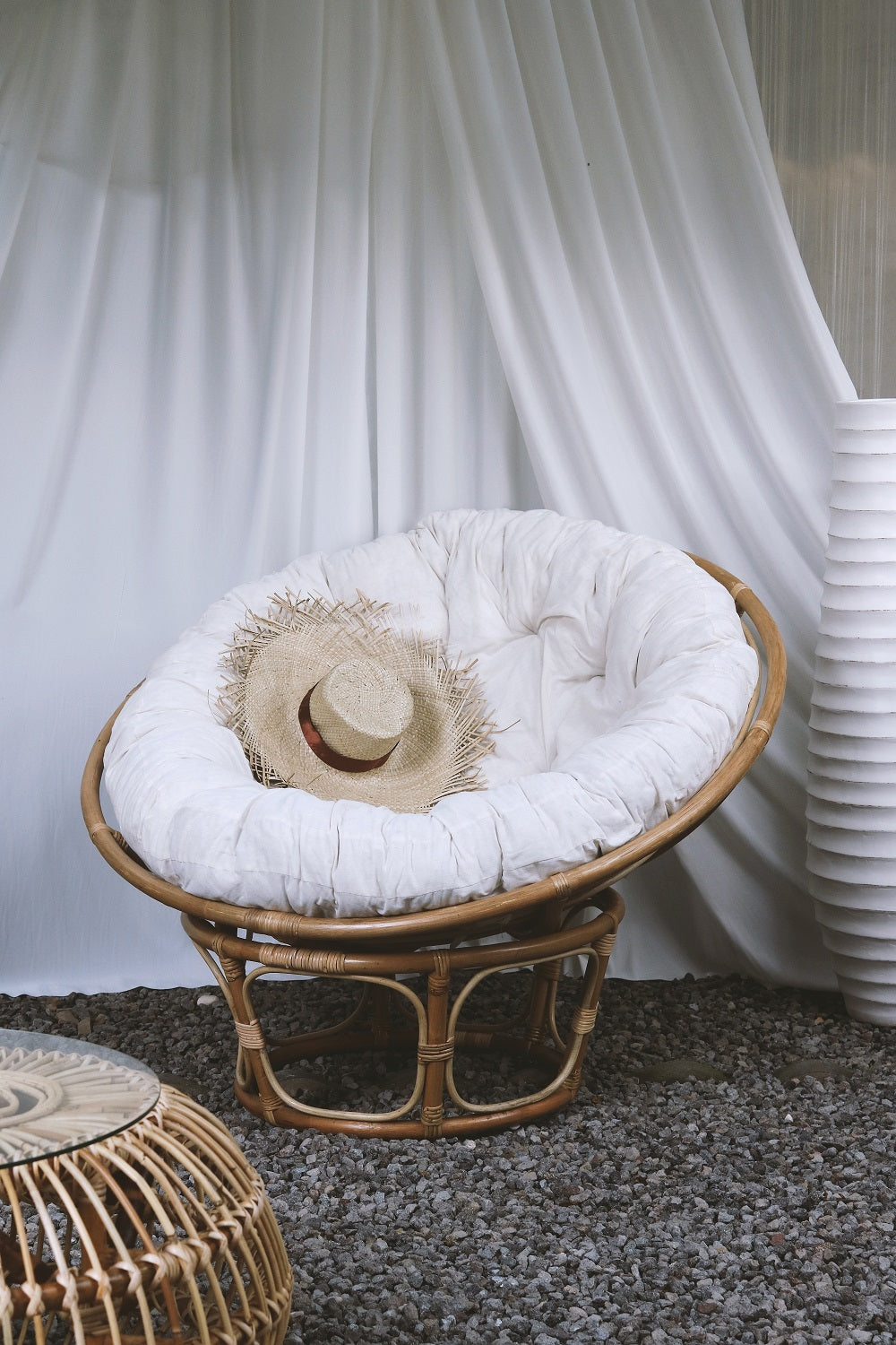 Rattan papasan chair Papasan Chair – handmade in Bali, boho style
