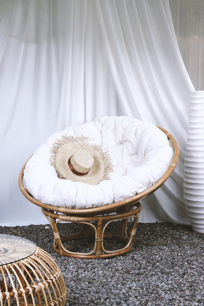 Handmade rattan papasan chair – the Papasan Chair, boho furniture made in Bali