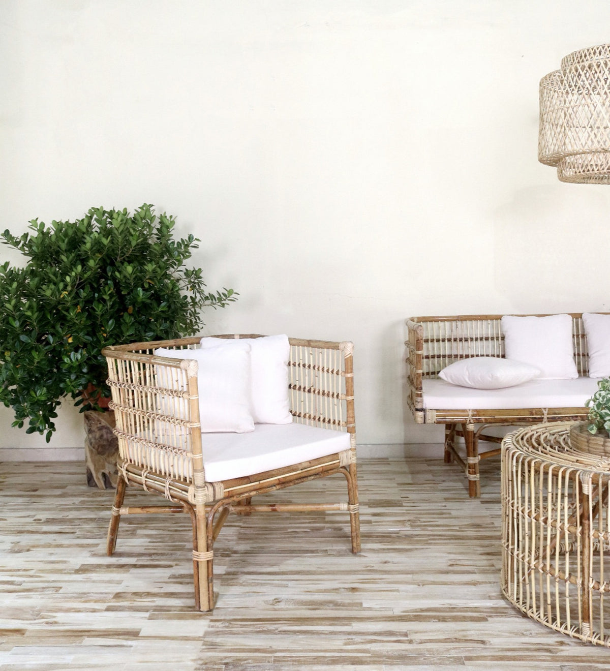 Handmade rattan armchair – the Sifnos Arm, boho furniture made in Bali