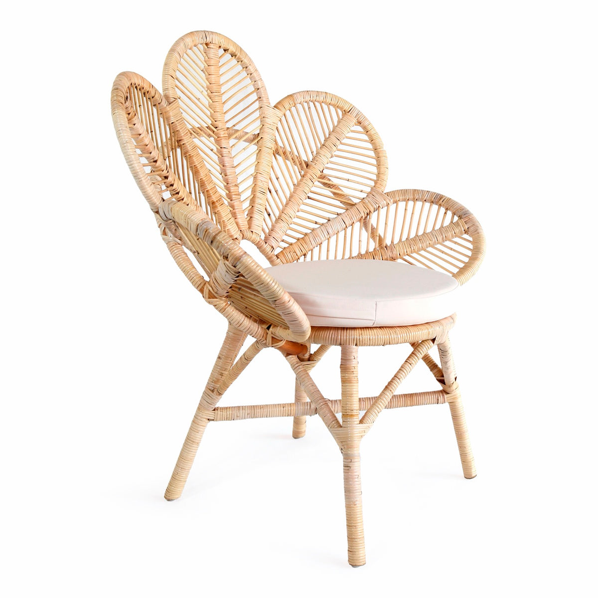 Flower – natural materials chair, boho furniture from Bali