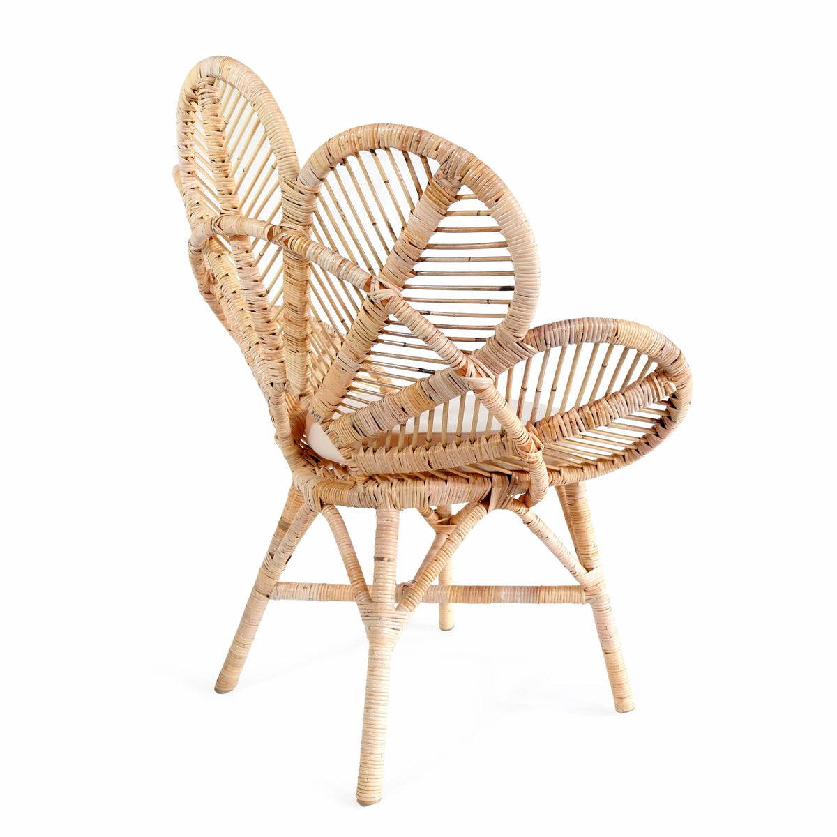 Rattan chair – Flower, natural natural materials in boho style