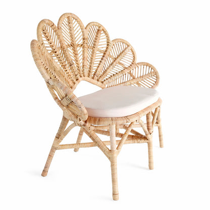 Rattan lounge chair Flower – handmade in Bali, boho style