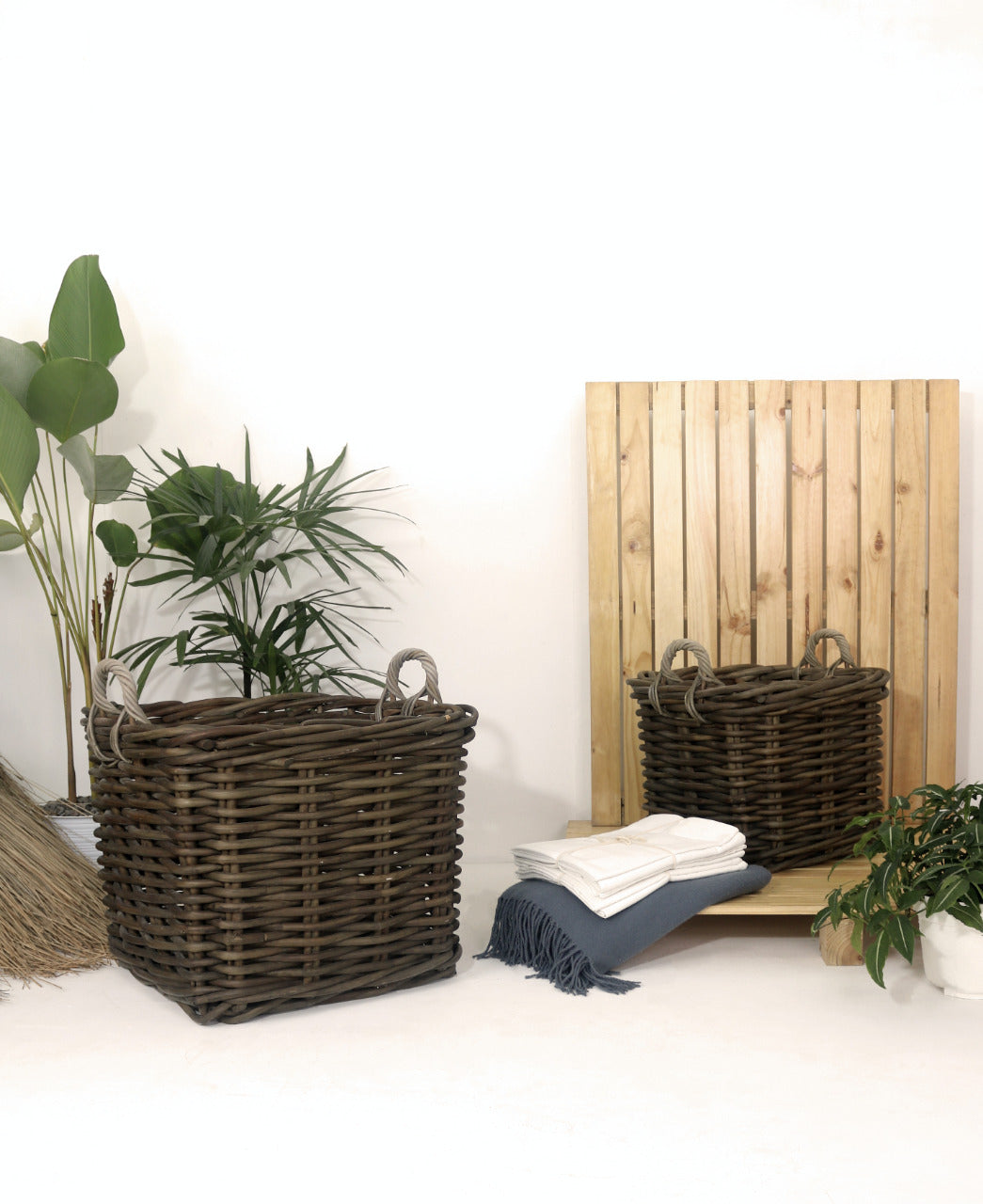 Cl Rattan Square S/2