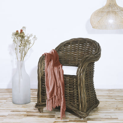 Glyfada Arm armchair, boho furniture handmade by Balinese artisans