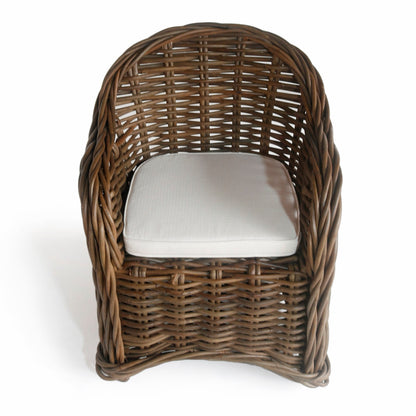 Rattan armchair – Glyfada Arm, natural natural materials in boho style