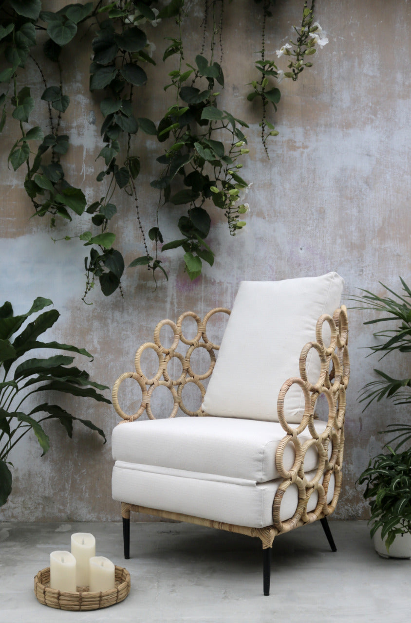Rattan chair – Bonanza, natural natural materials in boho style
