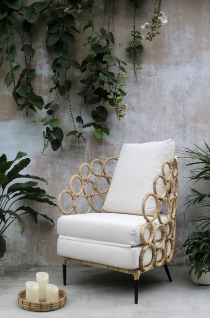 Rattan chair – Bonanza, natural natural materials in boho style