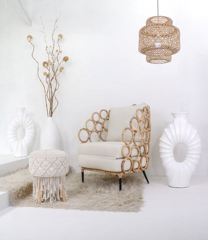 Rattan chair – Bonanza – boho furniture handmade in Bali by BaliSouk