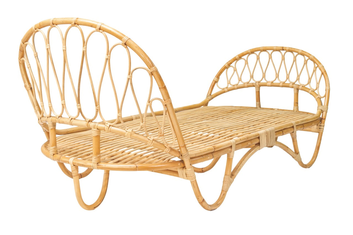 Rattan bed – Sophia, natural natural materials in boho style