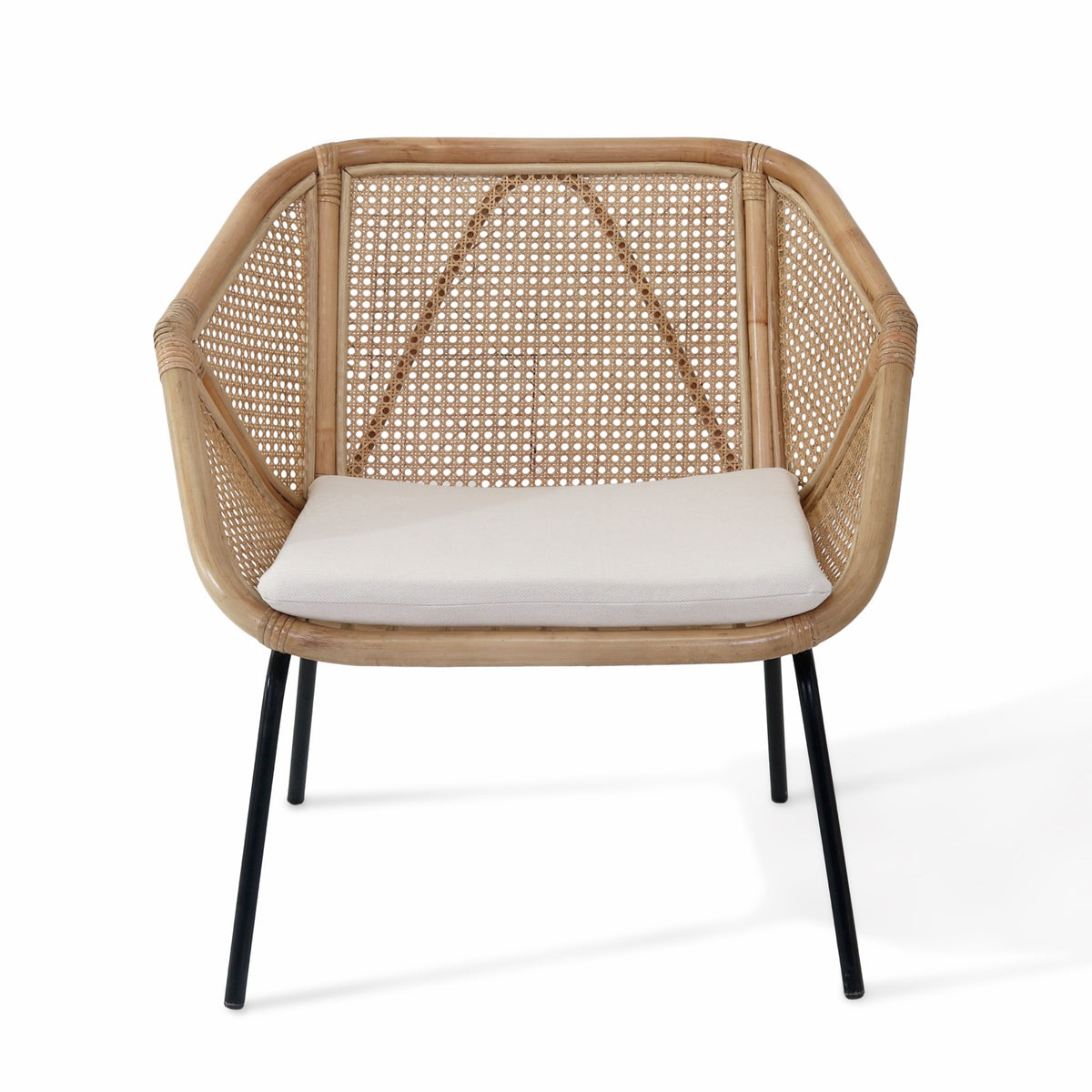 Rattan chair Manado – boho furniture, handwoven and handmade in Bali