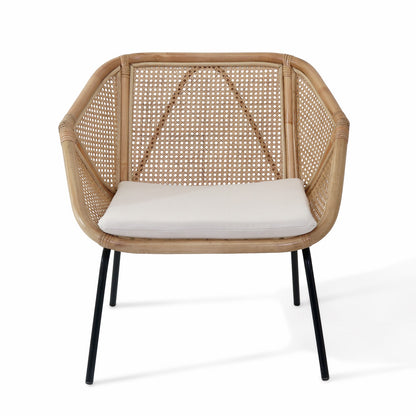 Rattan chair Manado – boho furniture, handwoven and handmade in Bali