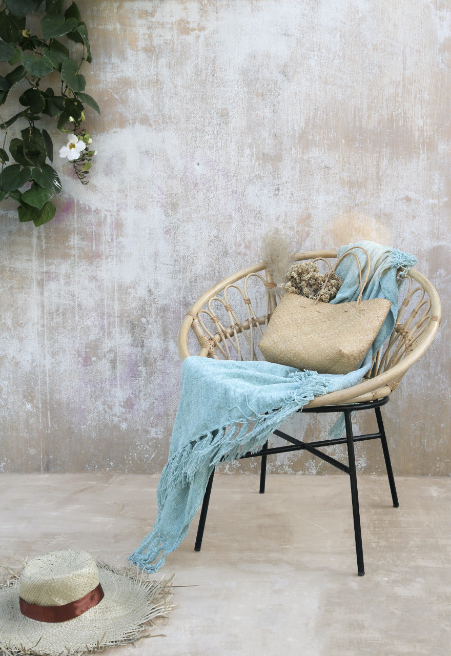 Miguel chair in natural materials – handmade boho furniture from Bali