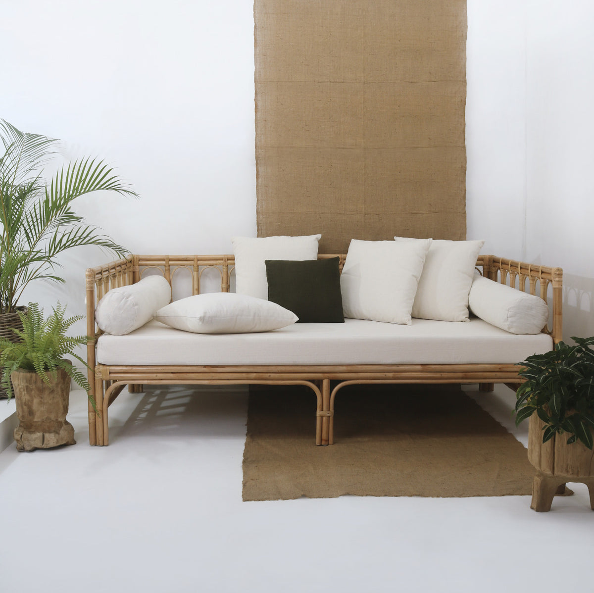 Rattan sofa – Alessa – boho furniture handmade in Bali by BaliSouk