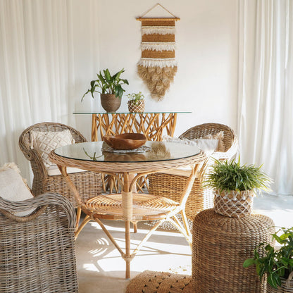 Athena – natural materials table, boho furniture from Bali