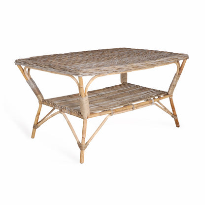 Handcrafted leather table – Athena, boho furniture from BaliSouk