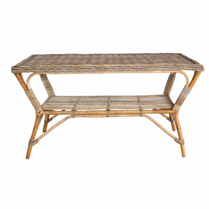 Leather table Athena – handmade in Bali, boho style