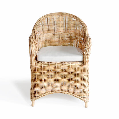 Athena armchair in natural materials – boho furniture by BaliSouk