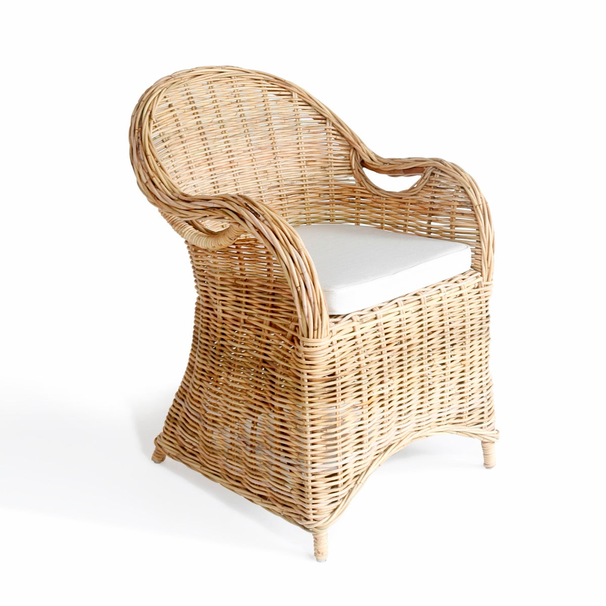 Athena armchair, boho furniture handmade by Balinese artisans