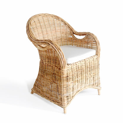 Athena armchair, boho furniture handmade by Balinese artisans