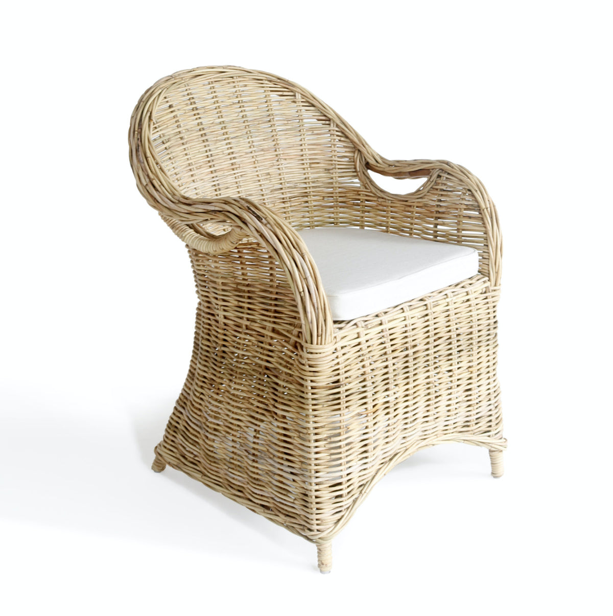 Rattan armchair Athena – boho furniture, handwoven and handmade in Bali