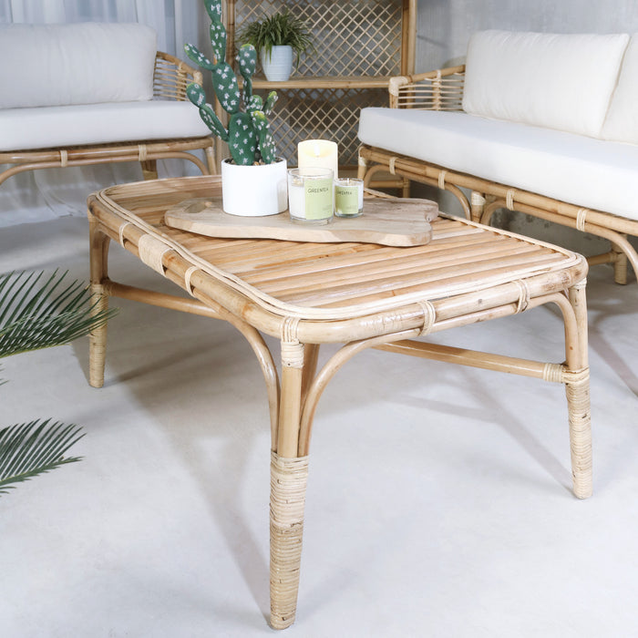 The Camilla coffee table – natural materials, boho furniture handmade in Bali