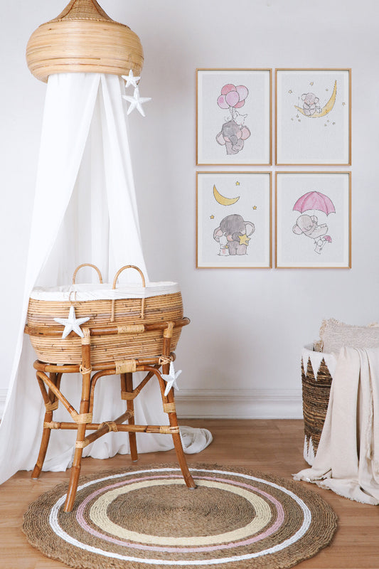 Rattan baby cot Kaya – handcrafted Bali furniture