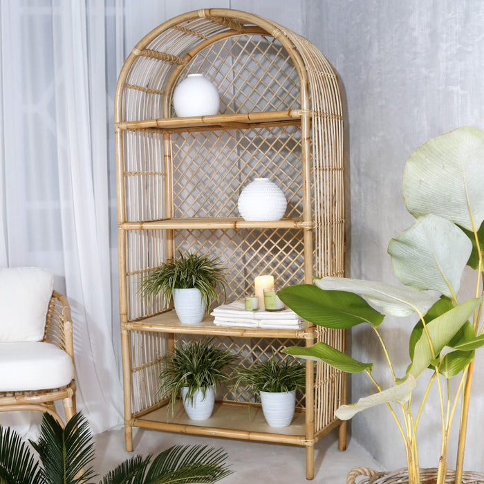 Camilla Bookshelf bookcase in natural materials – handmade boho furniture from Bali