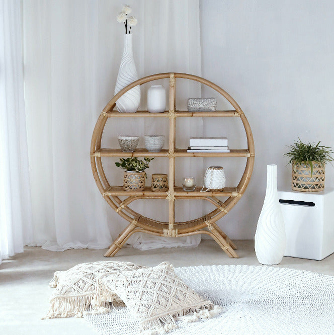 Rattan rack Jullie – boho furniture handcrafted in Bali by BaliSouk