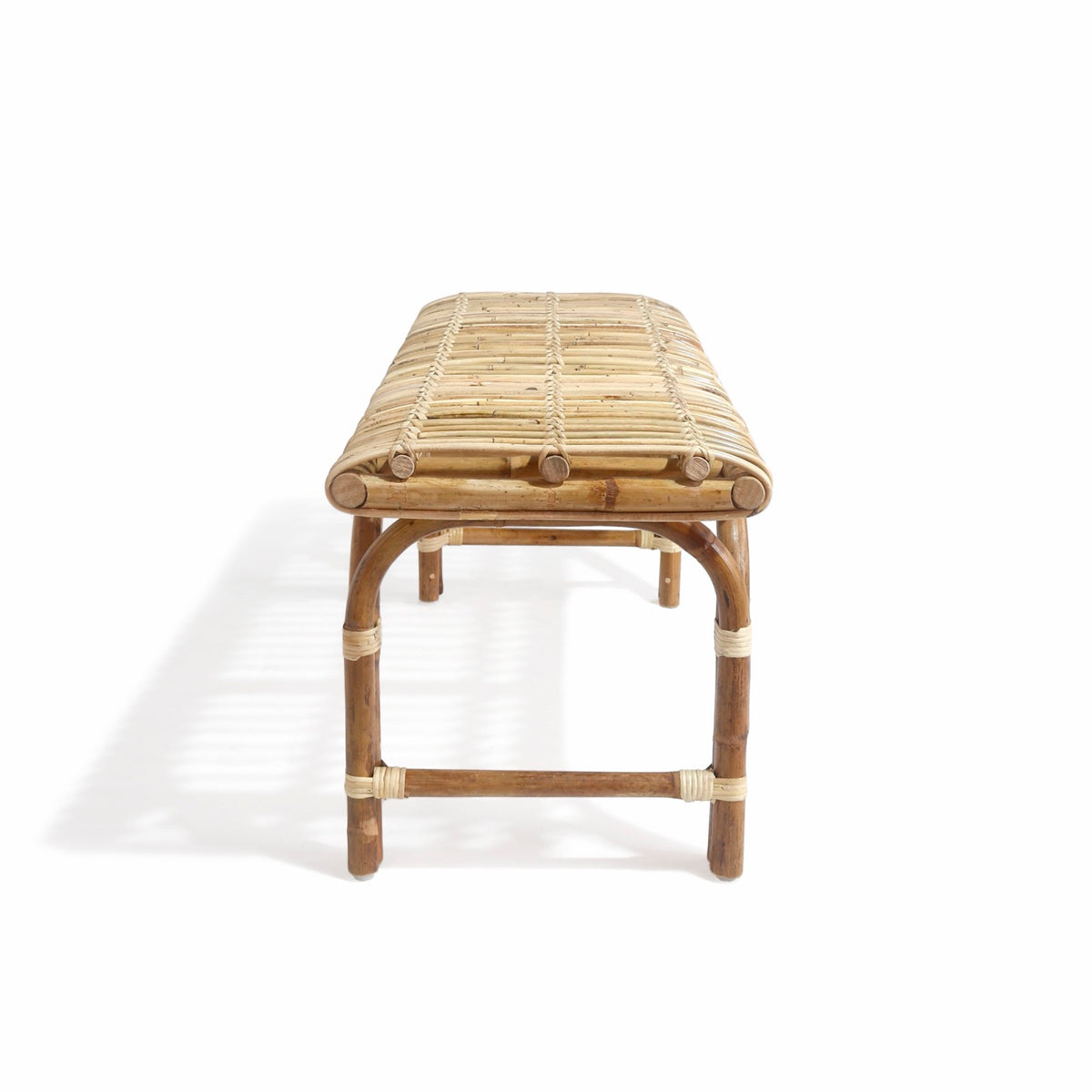 Rattan bench Coda – handmade in Bali, boho style
