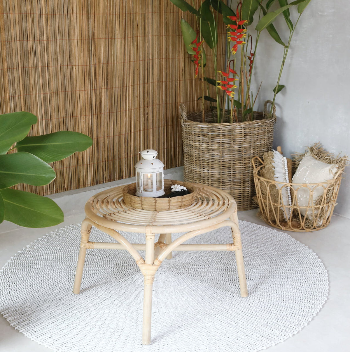 The Lignano coffee table – natural materials, boho furniture handmade in Bali