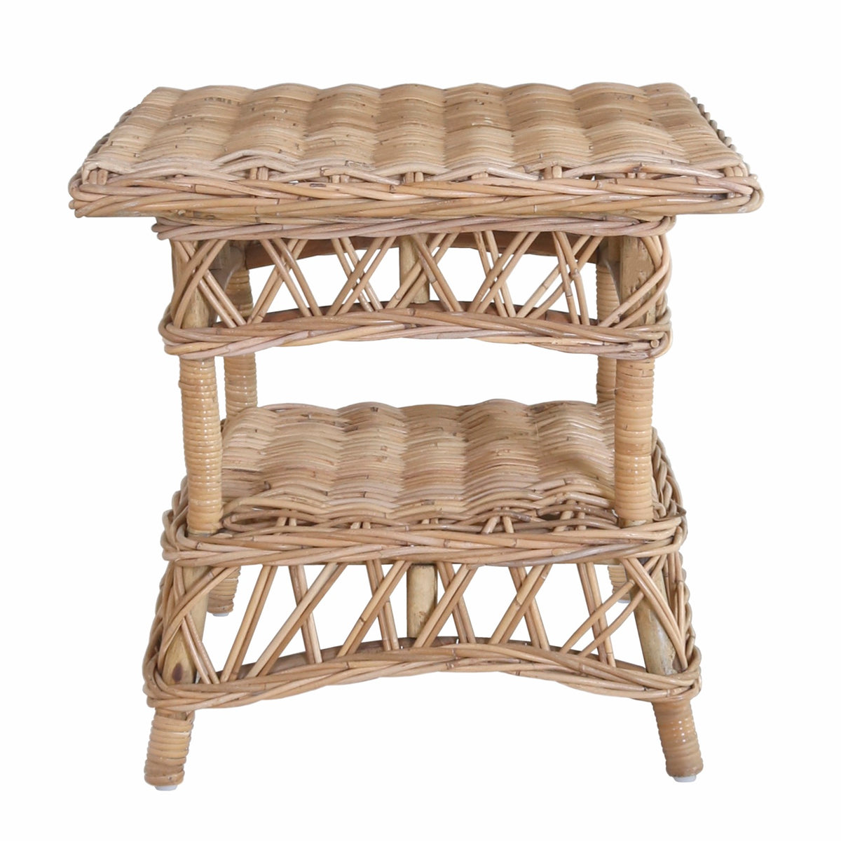 Rattan side table Athena – boho furniture, handwoven and handmade in Bali