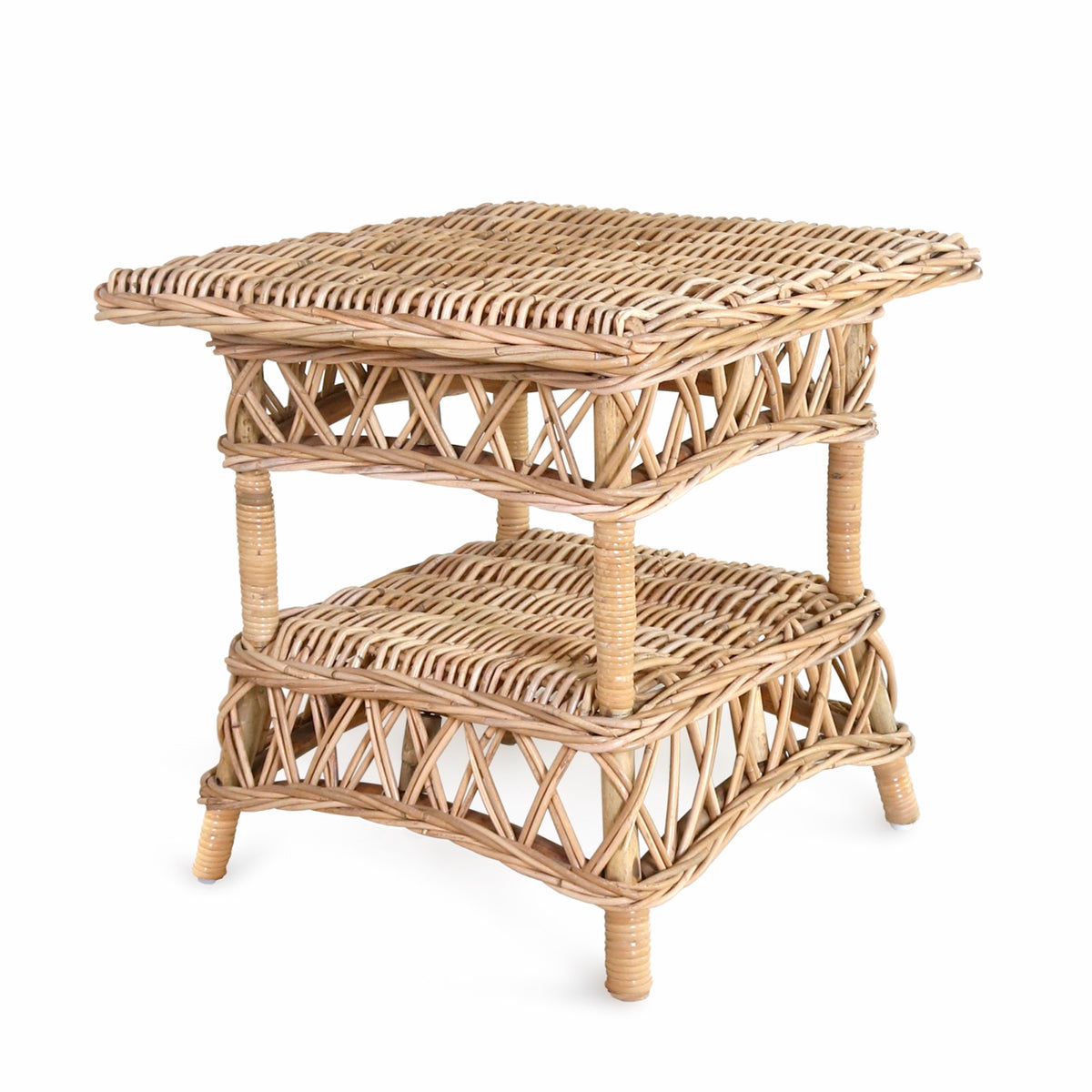 Athena – natural materials side table, boho furniture from Bali