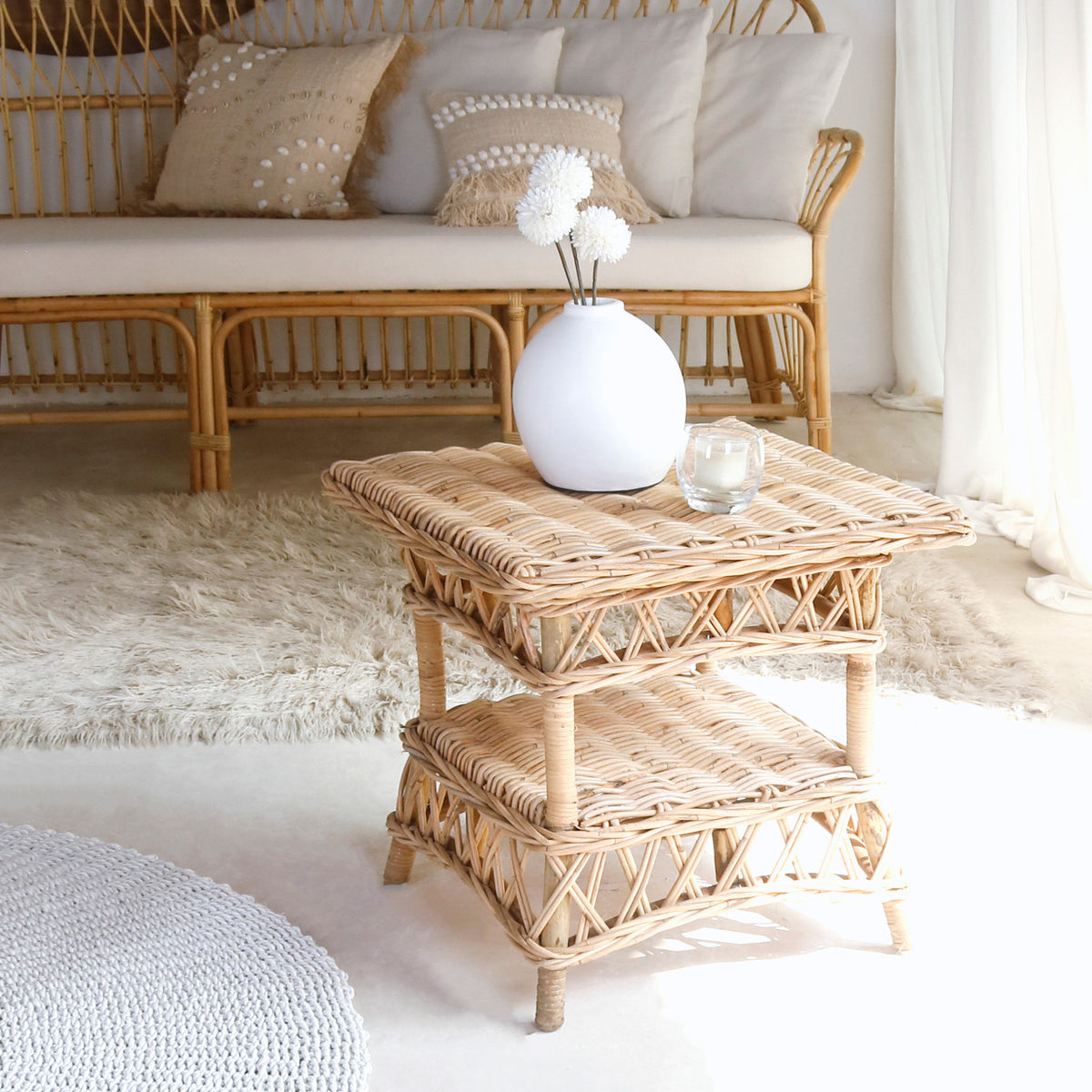 Athena Side Table Without Glass Top