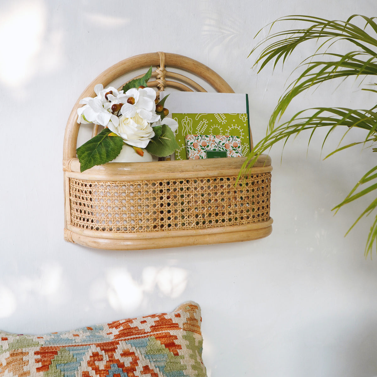 Miko Shelve hanging shelf in natural materials – handmade boho furniture from Bali