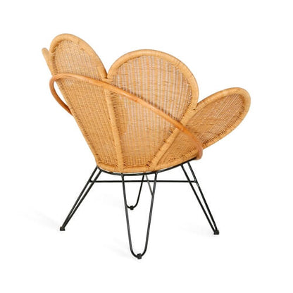 Bali Furniture – Flower Chair With White Seat Cushion