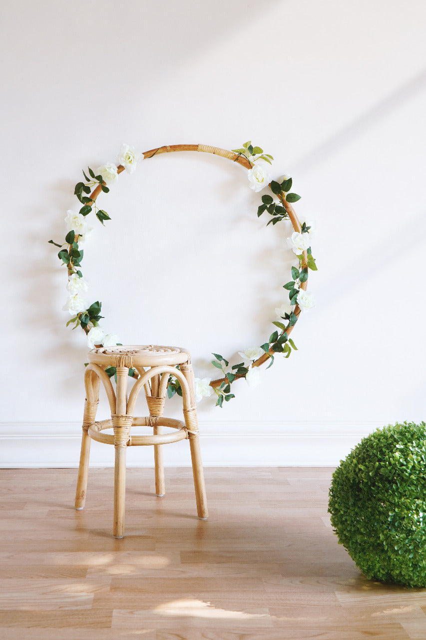 The Lignano stool – natural materials, boho furniture handmade in Bali
