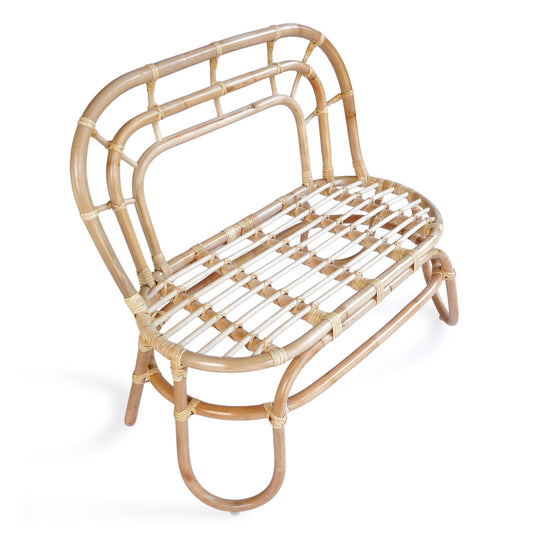 Boho rattan 2-seater sofa Bohemian Sofa without cushion, crafted by hand in Bali