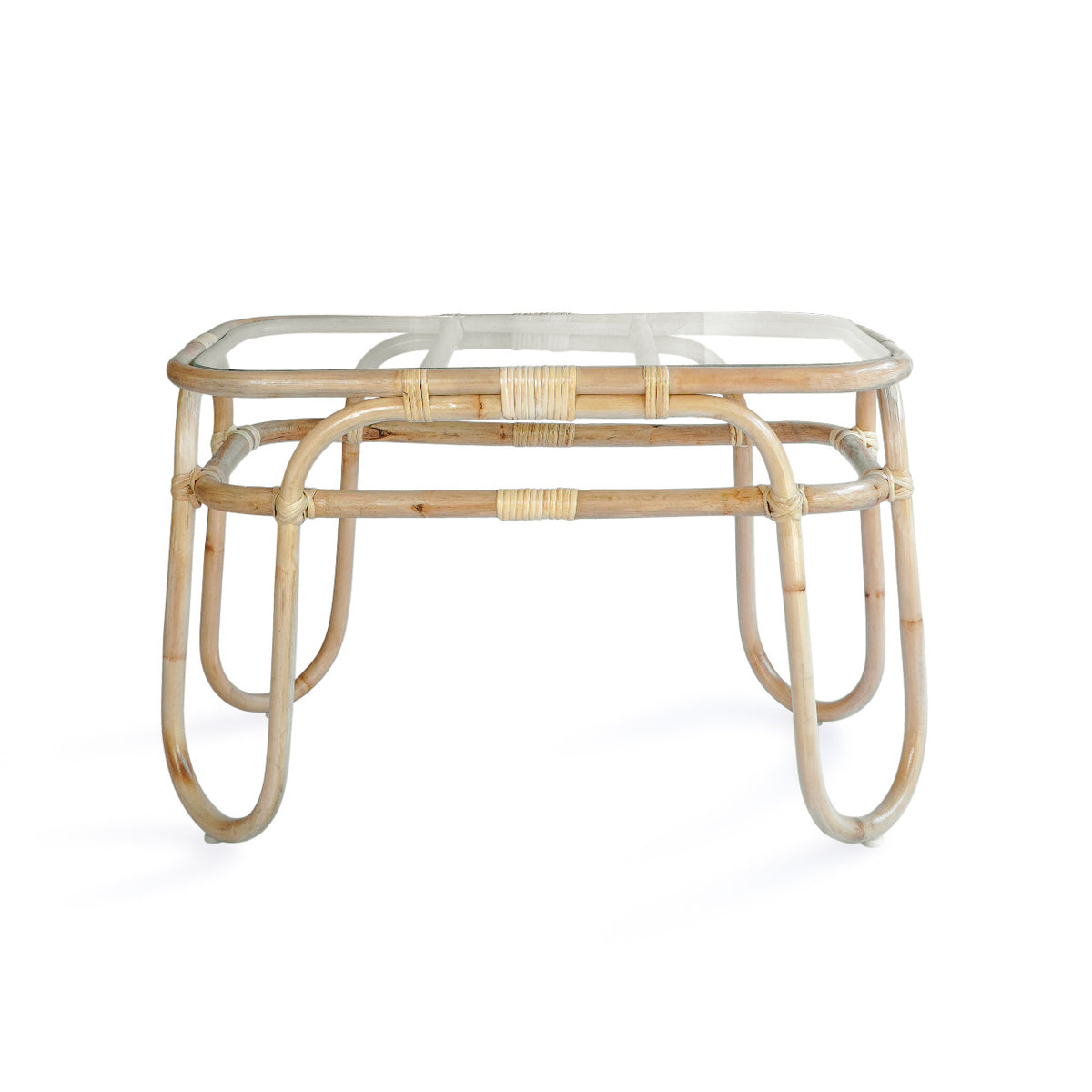Rattan coffee table – Bohemian, natural natural materials in boho style