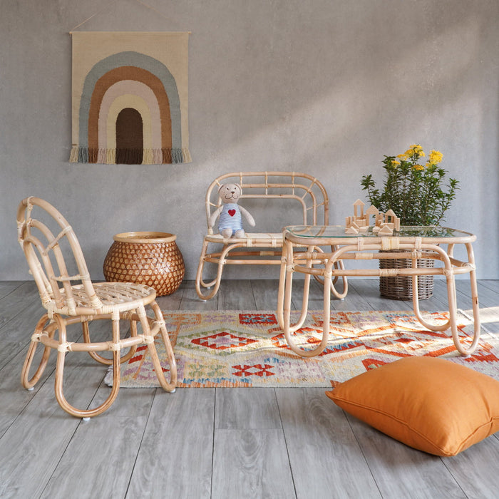 The Bohemian coffee table – natural materials, boho furniture handmade in Bali