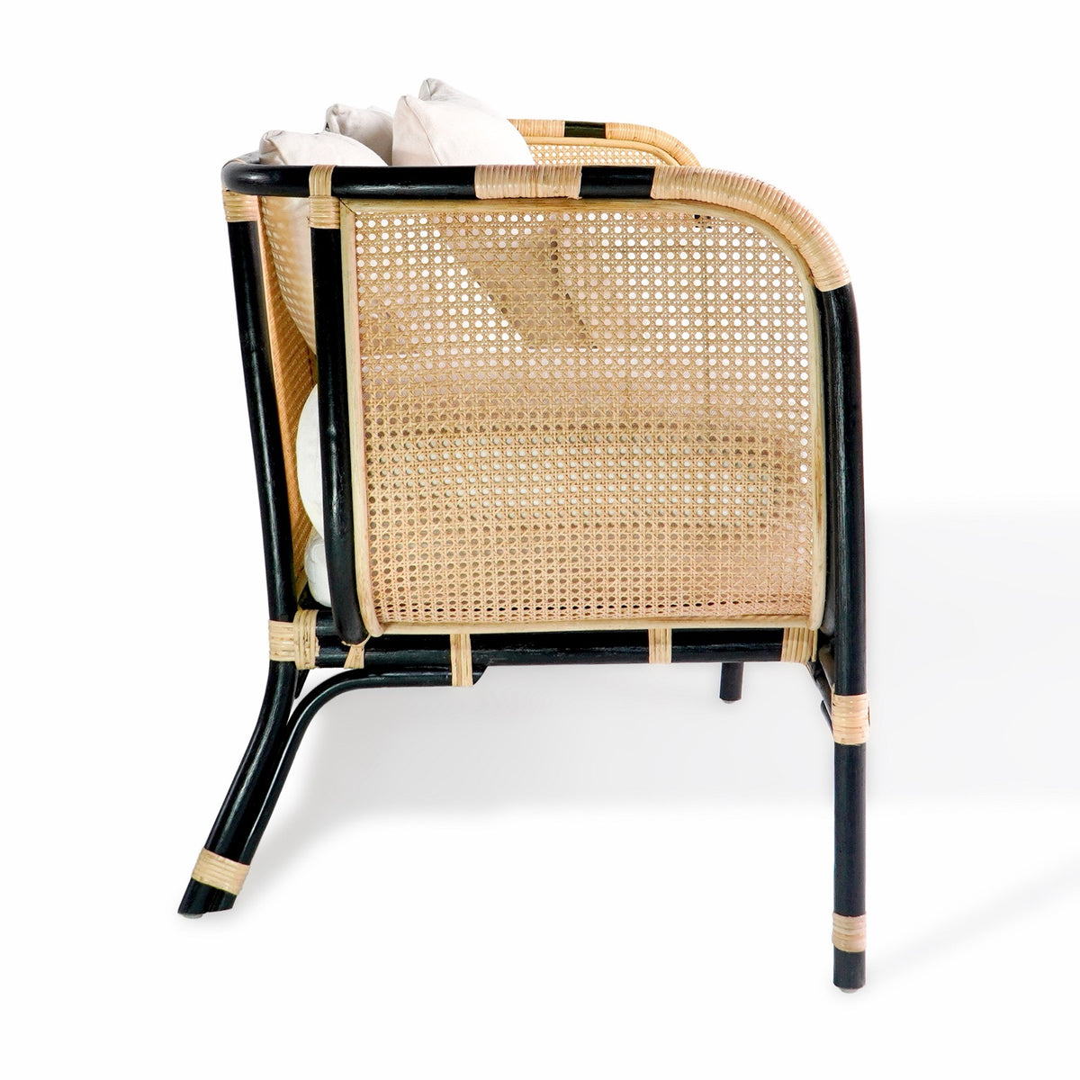 Houten sofa in natural materials – boho furniture by BaliSouk