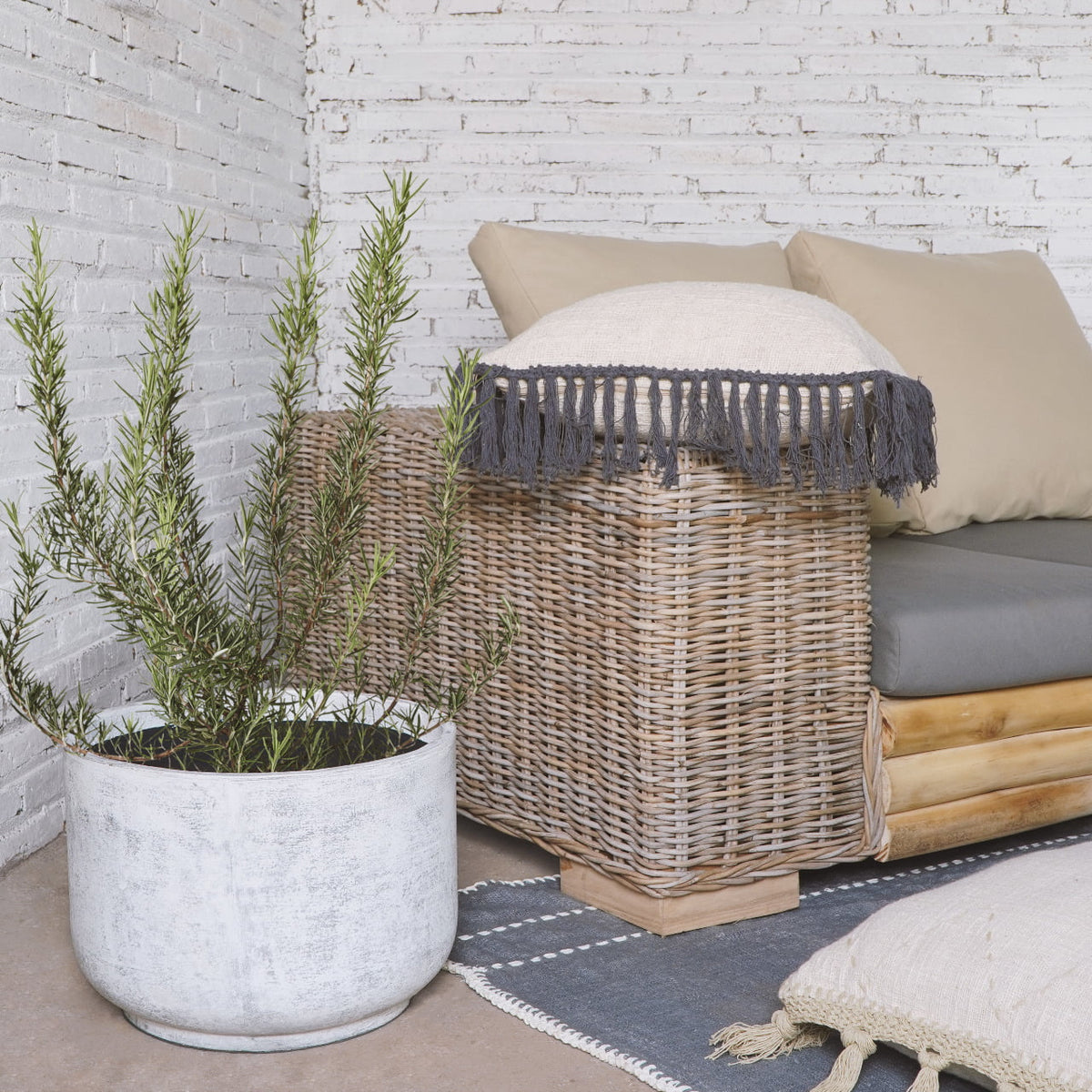 Handcrafted rattan sofa – Loly, boho furniture from BaliSouk