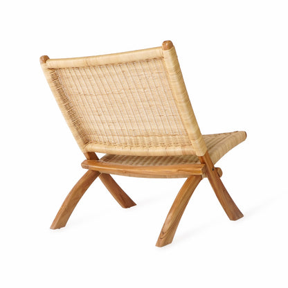 Handcrafted rattan folding chair – Catania, boho furniture from BaliSouk